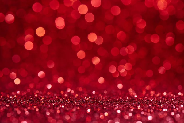 Rot Verschwommen Abstrakten Glänzenden Valentinstag Hintergrund Mit Bokeh Effekt Festlichen — Stockfoto