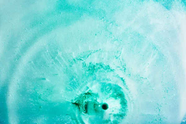 Groen Blauw Abstracte Exoplaneet Ruimte Levendige Zee Golven Spatten Druppels — Stockfoto