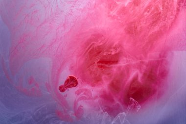 Soyut parlak girdap dumanı, sevgililer günü arkaplanı. Canlı renkli sis, heyecan verici parfüm kokusu, nargile arkaplan. Aşkın, tutkunun, şehvetli seksin zıt renkleri