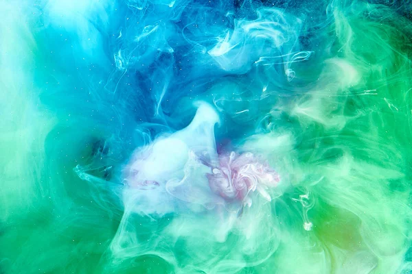 Περιστρεφόμενος Πολύχρωμος Καπνός Σύννεφα Του Ουρανού Παστέλ Χρώματα Διαλογιστικό Χαλαρωτικό — Φωτογραφία Αρχείου