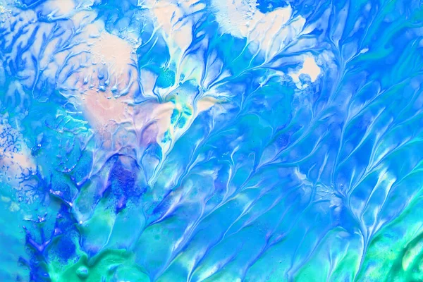 Fondo Patrón Verde Azul Fluido Abstracto Ondas Cósmicas Del Mar — Foto de Stock