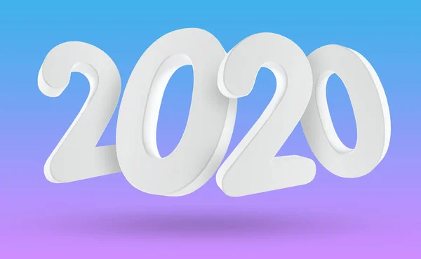 2020 New Year Gradient Background Render — Stockfoto