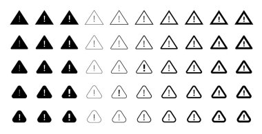 Dikkat ikon paketi. Tehlike simgeleri ayarlandı.