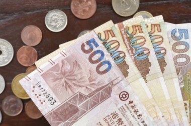 Paralar ile Hong kong Doları 