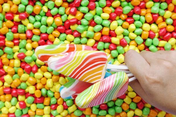Renkli şekerler için arka plan — Stok fotoğraf