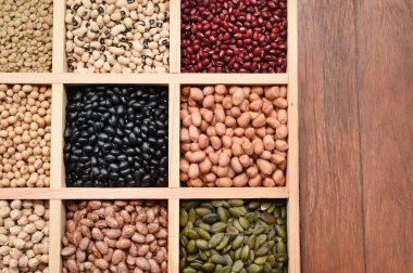 farklı baklagiller topluluğu