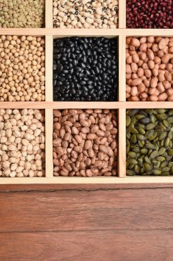 farklı baklagiller topluluğu