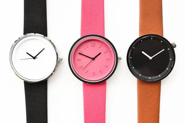 Conjunto de relojes de pulsera multicolores — Foto de Stock