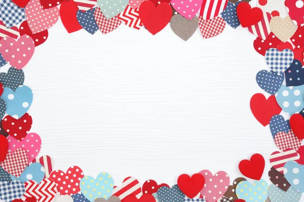 Valentine Day Decoration Many Hearts Background — Stock Photo, Image