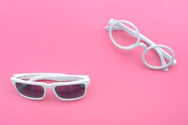 Arka plan için modern moda güneş gözlüğü