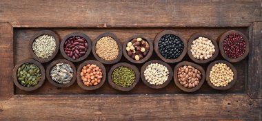 arka plan için farklı baklagiller topluluğu