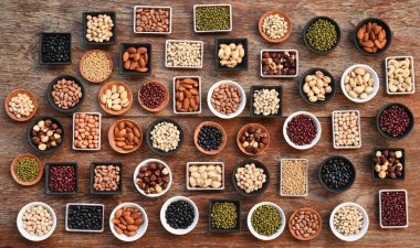 arka plan için farklı baklagiller topluluğu