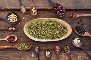 arka plan için farklı baklagiller topluluğu