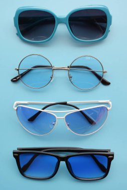 Arka plan için modern moda güneş gözlüğü