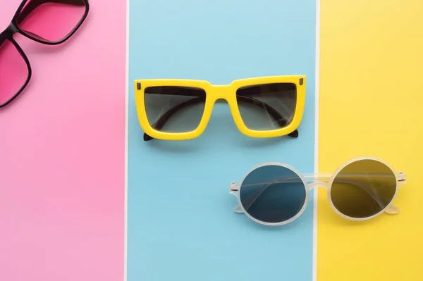 Óculos Sol Modernos Moda Para Fundo — Fotografia de Stock