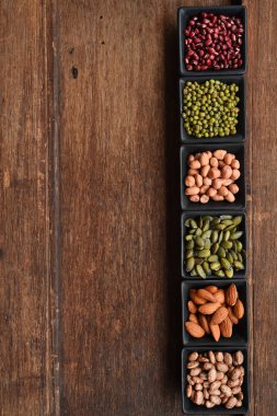 arka plan için farklı baklagiller topluluğu