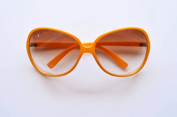 Moderna Fashionabla Solglasögon Isolerad Vit Bakgrund — Stockfoto