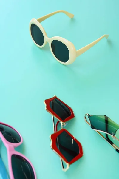 Modern Fashionable Sunglasses Background — Stock Photo, Image