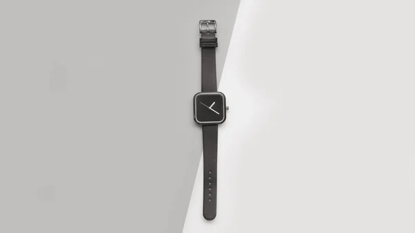 Primer Plano Los Relojes Pulsera Negro Para Fondo — Foto de Stock