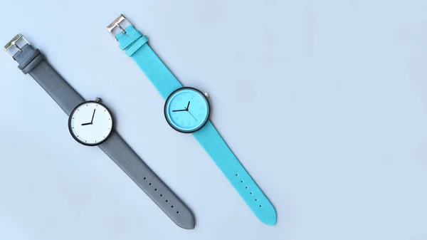 Set Mehrfarbiger Armbanduhren Für Hintergrund — Stockfoto