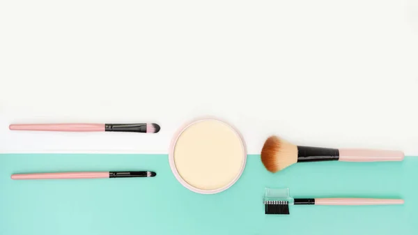 Collectie Make Cosmetische Schoonheidsproducten — Stockfoto