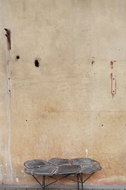 Arka plan için beton çatlamış duvar dokusu                         