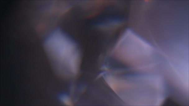 Crystal optical lens visual effect — Stock Video