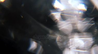 Renkli dönen cam makro