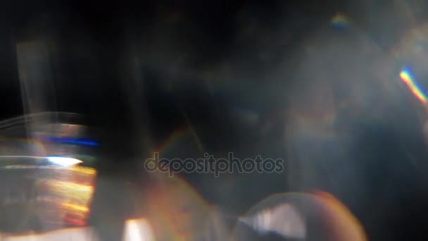 Φόντο κίνηση Prism ουράνιο τόξο — Αρχείο Βίντεο