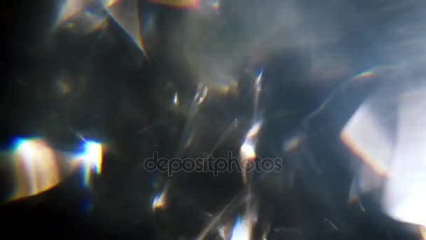 Περιστρεφόμενη κρύσταλλος διαμαντιού — Αρχείο Βίντεο