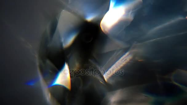 Roterende Macro Diamond textuur — Stockvideo