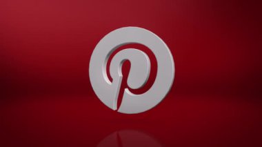 Pinterest simgesi hareketli arka plan