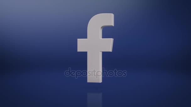 Facebook pictogramachtergrond Motion — Stockvideo