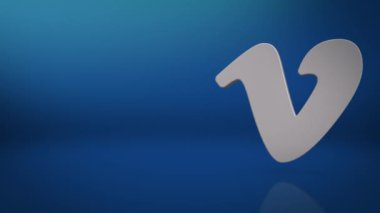 Vimeo Simgesi Metin Arkaplanı