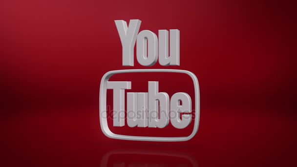 Youtube Tekst Beweging Achtergrond — Stockvideo