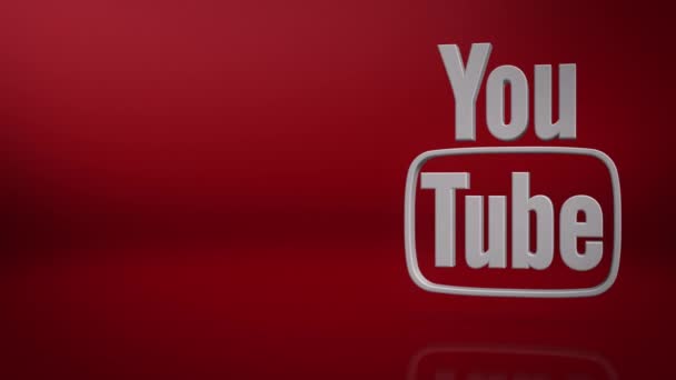 Youtube Texto fundo do texto — Vídeo de Stock