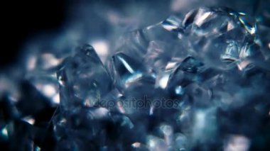 Mavi buz kristalleri hareketli arka plan