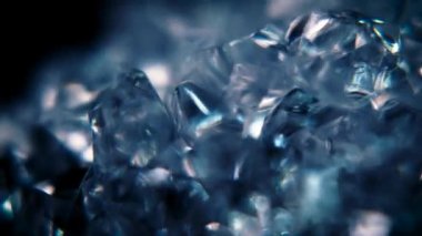 Mavi buz kristalleri hareketli arka plan