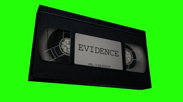 Animación de evidencia de cinta VHS — Vídeos de Stock