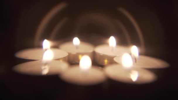 Художественная свеча — стоковое видео
