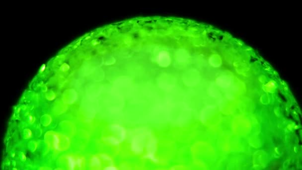 Rotante sfera verde di sfere — Video Stock