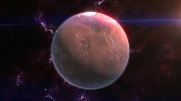 Tento Epický Klip Planety Součástí Rozsáhlé Sbírky Jednotlivých Planet Naší — Stock video