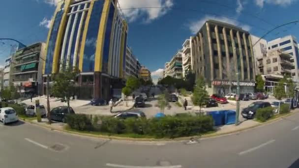 Ruchliwe Ulice Grecji Ateny Centrum Żyje Się Osób Sztuka Kultura — Wideo stockowe