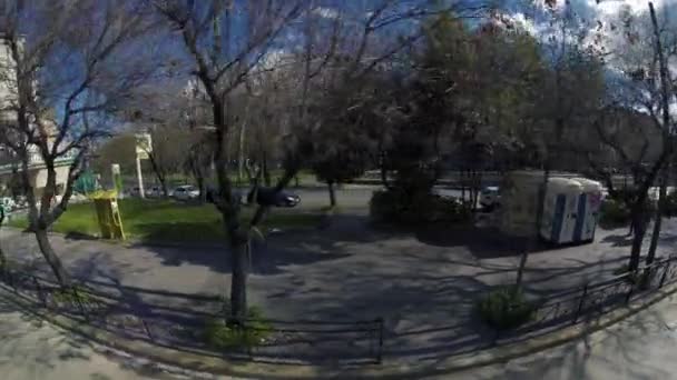 Straten Van Stad Van Athene Griekenland Centrum Athene Wemelde Mensen — Stockvideo
