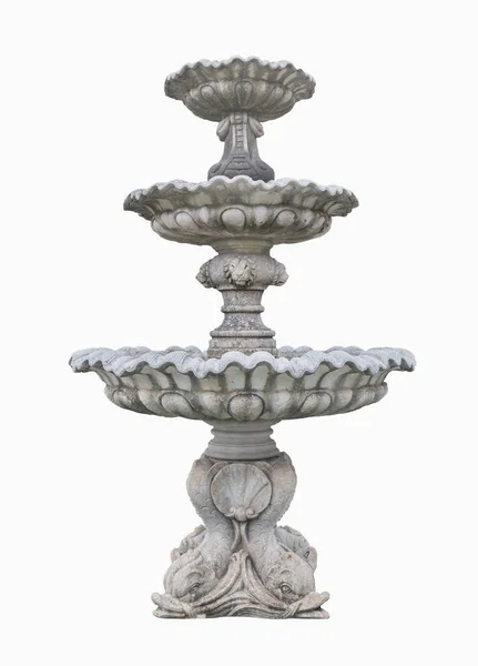 Eski Roma Fountain beyaz arka plan üzerinde izole. Kırpma yolu.