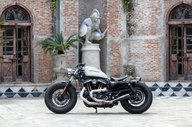 Bangkok, Tayland - 28 Haziran 2015: Güçlü vintage superbike 
