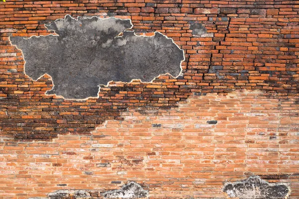 Cracked concrete vintage brick wall background. — Stock Photo, Image