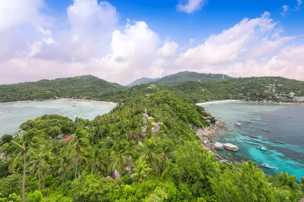 Koh tao, Tayland dağ ve deniz sahilinde görmek için John Suwan en yüksek bakış açısı.