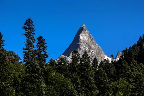 Κορυφή του βουνού, Dombai — Φωτογραφία Αρχείου