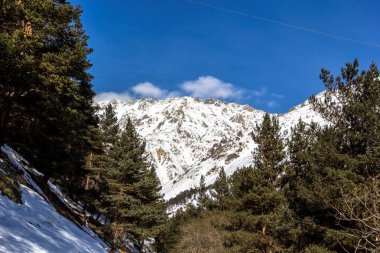Kış manzarası, kar dağlar